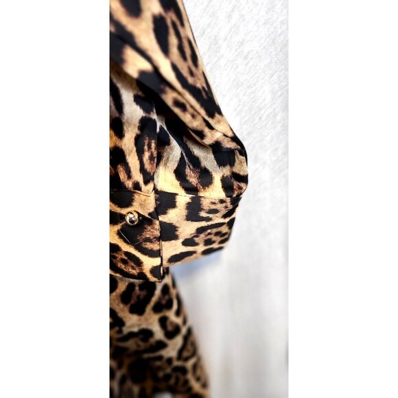 NWT Intempo WOMENS Leopard Print Wrap Shirt Dress SEXY Size 1X - Picture 8 of 8
